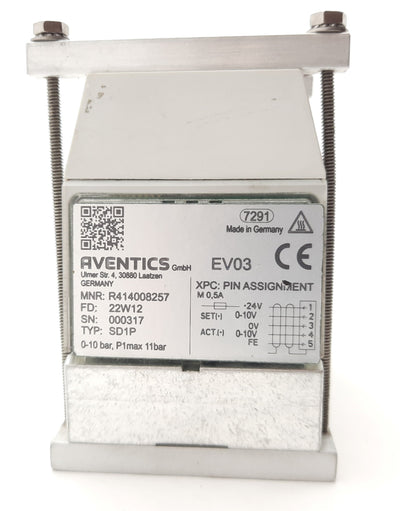 Used Aventics R414008257 EV03 Electro-Pneumatic Pressure Regulator 0.5-10bar 0-10V