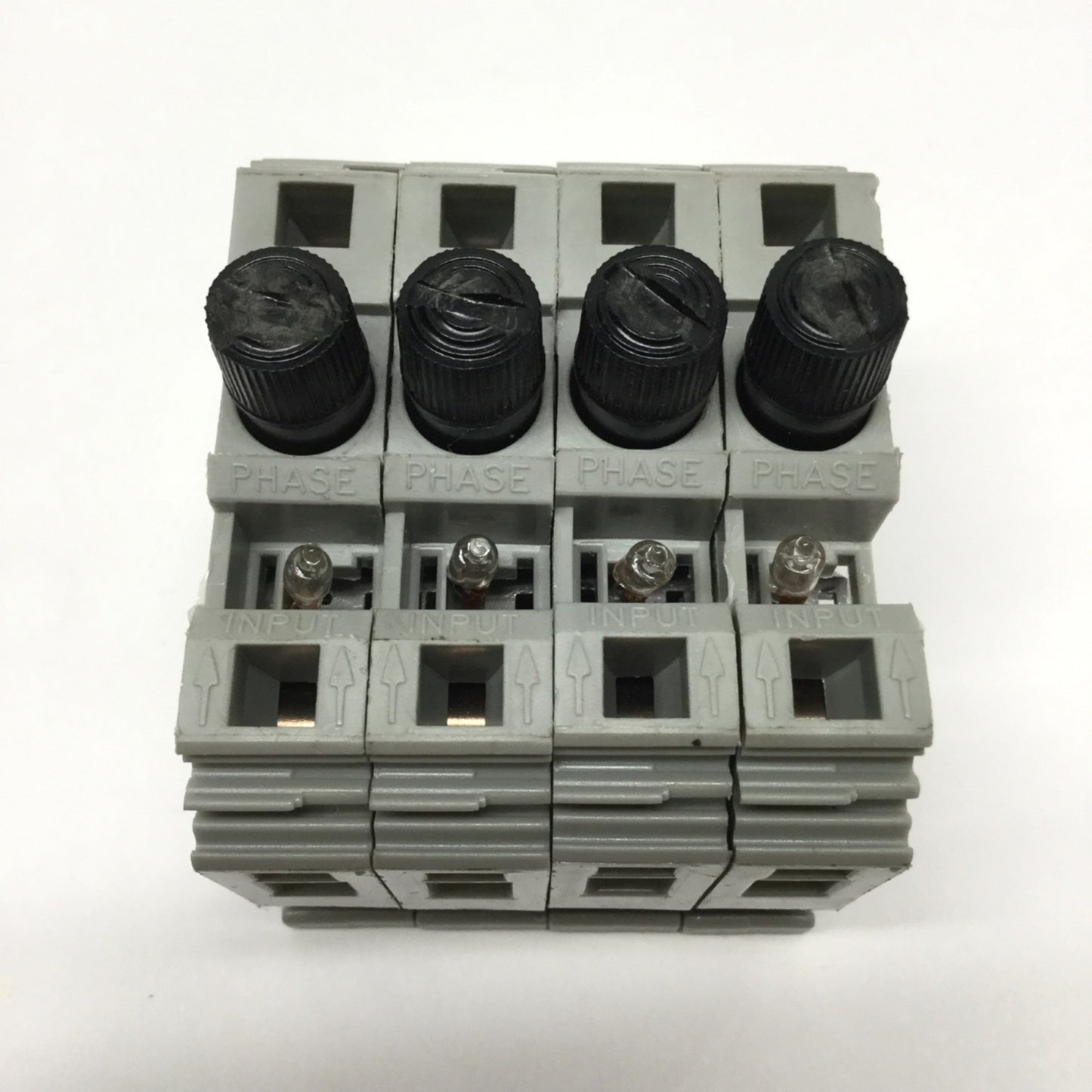 Used Lot of 4 Wago 282-128/281-417 Fuse Holder Terminal Block 1/4" x 1-1/4" 250V 10A
