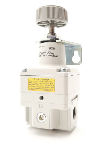 New SMC IR2000-N02B Precision Regulator, Supply: 150psi, Set: 0.7-30psi, 1/4" NPT