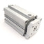 Used SMC CDQMB50-75 Non-Rotating Compact Cylinder, 50mm Bore, 75mm Stroke, 1.0MPa