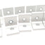 Used Lot of 10 80/20 40-4302 Aluminum Extrusion Inside Corner Bracket 40 Series