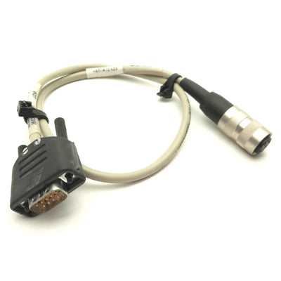 Used TRUMPF HAAS LASER 30-30-16-00 LASER Cable DB9 to 4-Pin Round DIN for HL Series