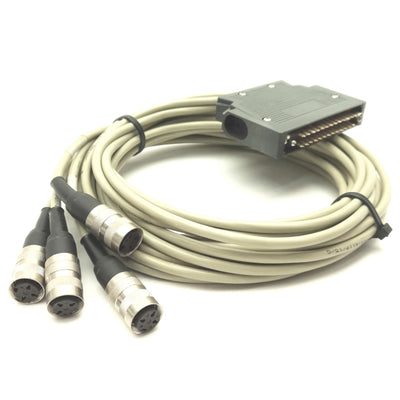 Used TRUMPF HAAS LASER 30-30-41-00 LASER Cable 26-Pin to 4x 3-Pin Round for HL Series