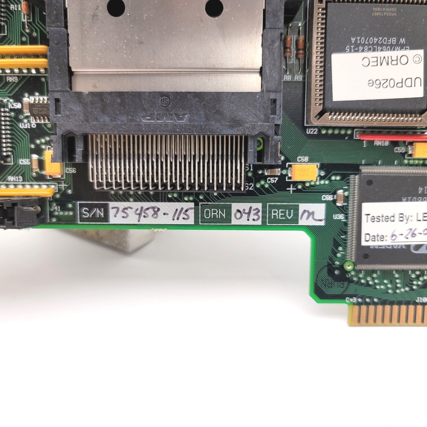Used Ormec ORN-043 Rev M Orion System Module Card With MotionBASIC v5.4.2 System Card