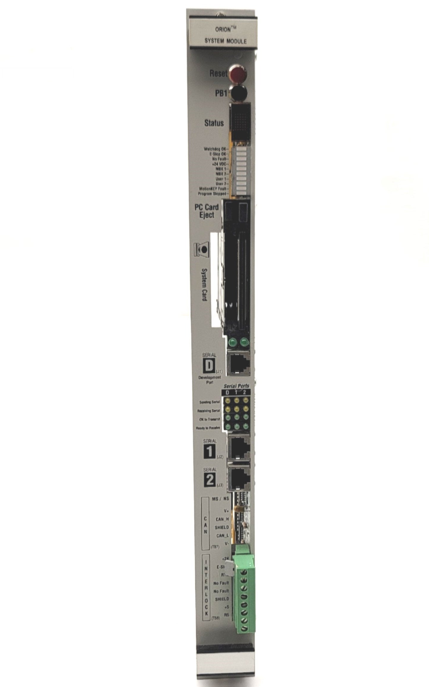 Used Ormec ORN-043 Rev M Orion System Module Card With MotionBASIC v5.4.2 System Card