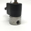 Used Parker 71315SN2GN00 3-Way NC SS Solenoid Valve, 1/4" NPT Ports, 24VDC, 200psi