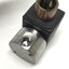 Used Parker 71315SN2GN00 3-Way NC SS Solenoid Valve, 1/4" NPT Ports, 24VDC, 200psi