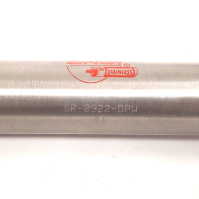 Used Bimba SR-0922-DPW Air Cylinder, Bore: 1-1/16", Stroke: 22", 250psi, 1/8" NPT