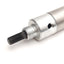 Used Bimba 126-D Pneumatic Cylinder, Bore: 1-1/4", Stroke: 6", Dbl-Acting, 250Psi Max