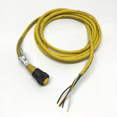 Used Banner MBCC-512 Sensor Cable, Flying Leads to 5-Pin Mini-Style QD Female, 9'