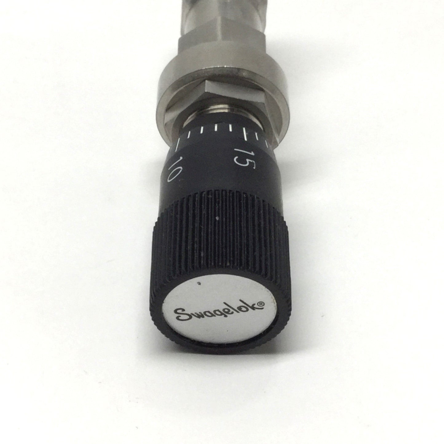 Used Swagelok SS-4MG-MH Vernier Medium Flow Metering Valve, 1/4" Tube Fitting, 316SS