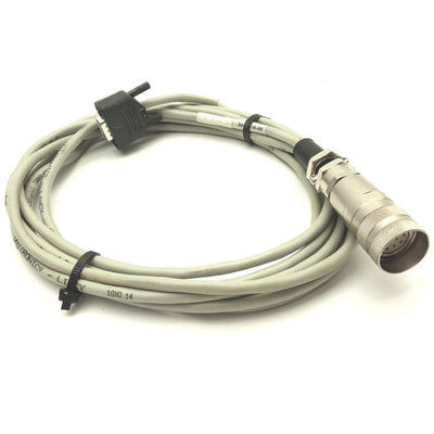 Used TRUMPF HAAS LASER 30-40-16-00 LASER Cable M23 12-Pin Round to DB9 for HL Series