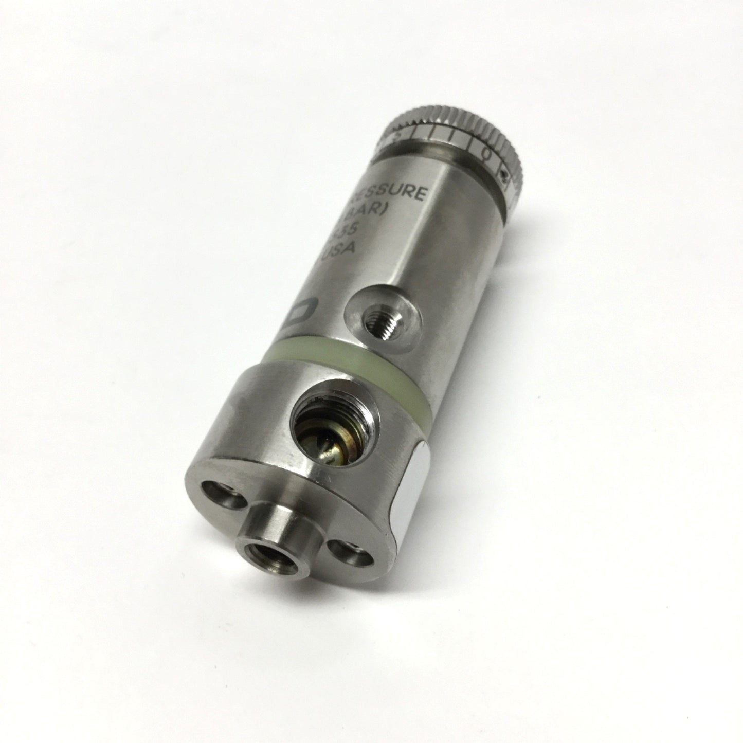 Used Nordson EFD 752V-CUSTOM Air Pressure Fluid Dispenser Valve 70psi Stainless Steel