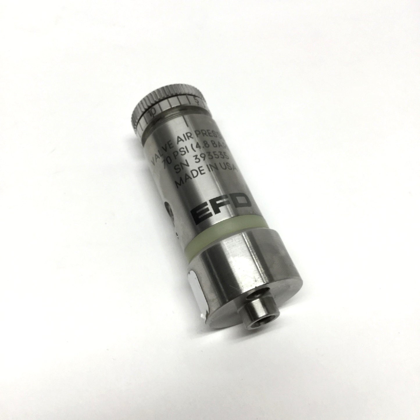 Used Nordson EFD 752V-CUSTOM Air Pressure Fluid Dispenser Valve 70psi Stainless Steel