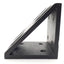 Used Lot of 2 80/20 4338-Black Gusseted Inside Corner Bracket 8-Hole, 15 Series