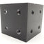 Used Lot of 2 80/20 4338-Black Gusseted Inside Corner Bracket 8-Hole, 15 Series