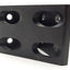 Used Lot of 2 80/20 4338-Black Gusseted Inside Corner Bracket 8-Hole, 15 Series