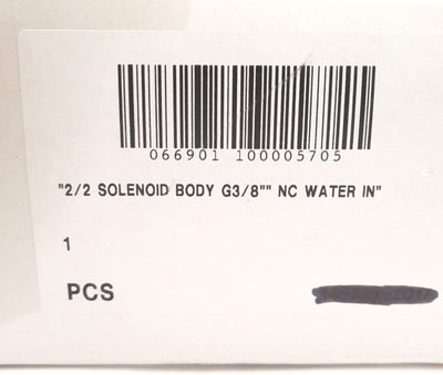 New CompAir 100005705 OEM Water In Solenoid Body, G3/8, 2/2-Way NC, 24V AC Coil