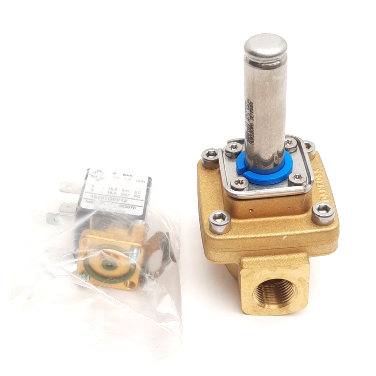 New CompAir 100005705 OEM Water In Solenoid Body, G3/8, 2/2-Way NC, 24V AC Coil