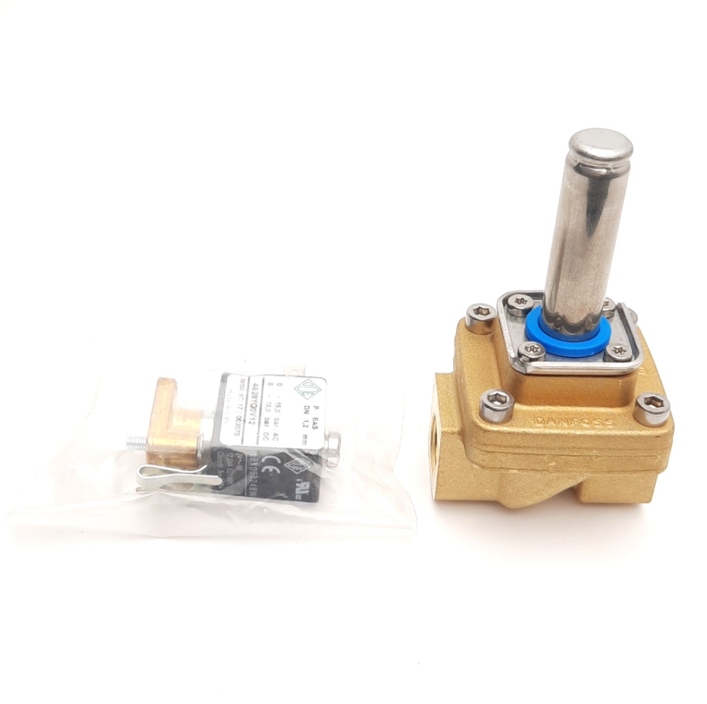 New CompAir 100005705 OEM Water In Solenoid Body, G3/8, 2/2-Way NC, 24V AC Coil