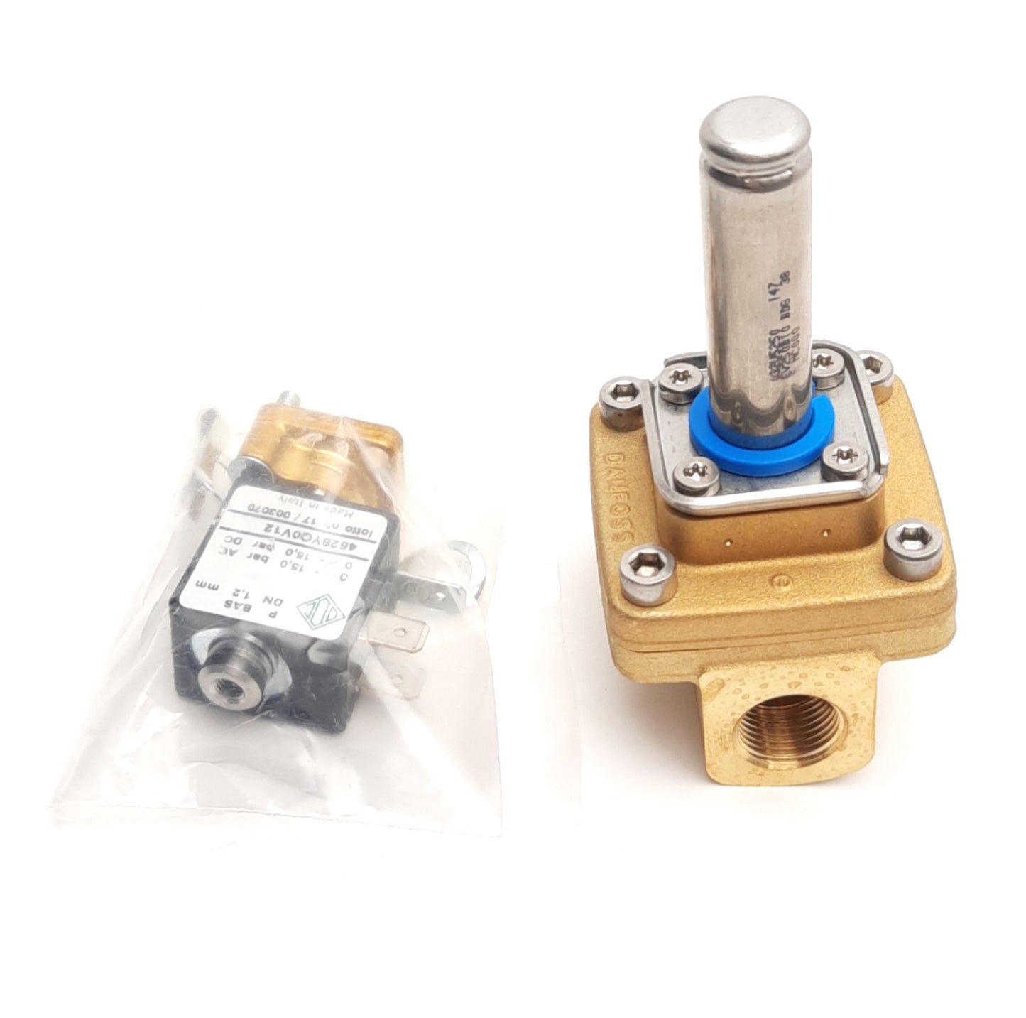 New CompAir 100005705 OEM Water In Solenoid Body, G3/8, 2/2-Way NC, 24V AC Coil