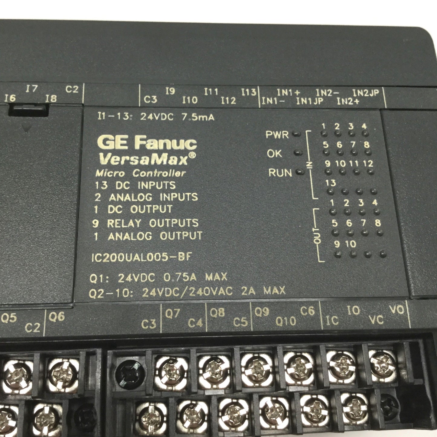 Used GE Fanuc IC200UAL005-BF VersaMax Micro 23 Controller Digital/Analog/Relay 24VDC