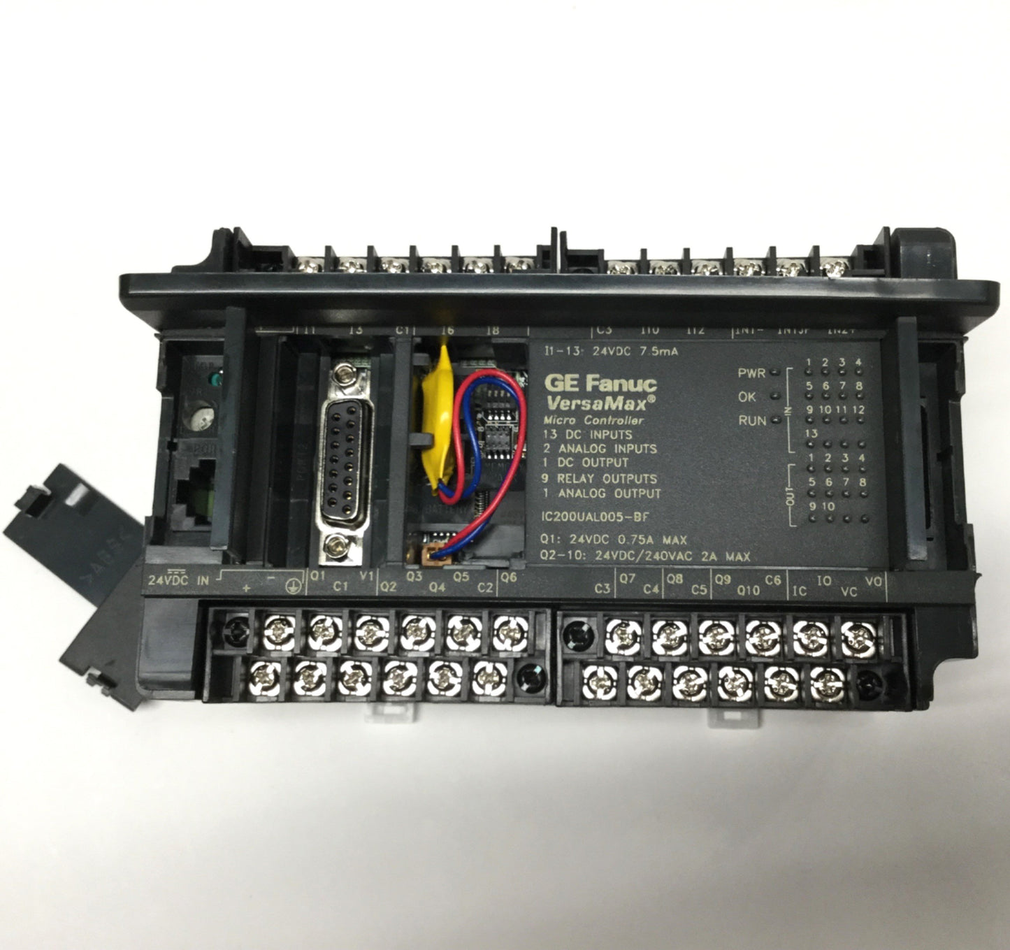 Used GE Fanuc IC200UAL005-BF VersaMax Micro 23 Controller Digital/Analog/Relay 24VDC