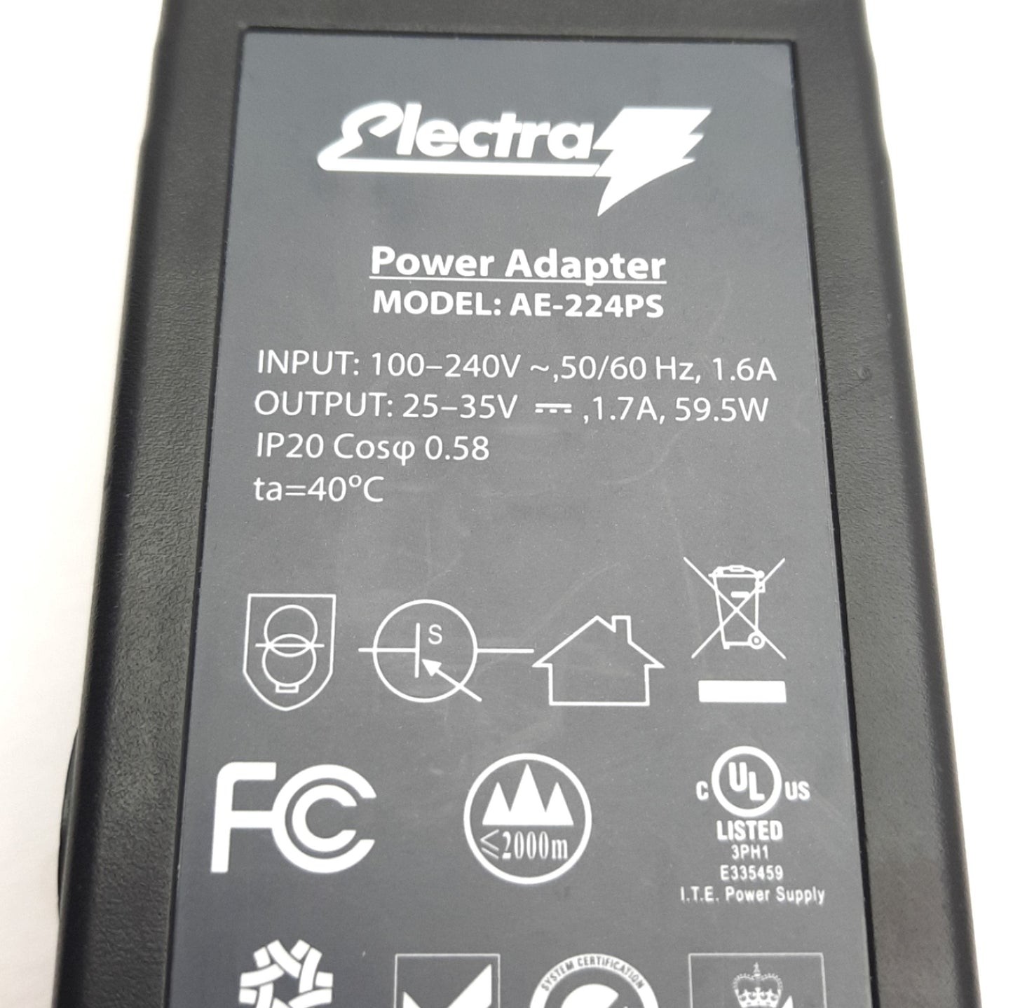 Used Aimco Electra AE-224PS Variable Speed Power Supply, 110-220V AC In, 35V DC Out