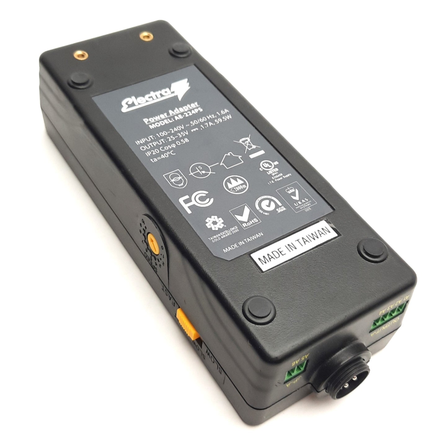 Used Aimco Electra AE-224PS Variable Speed Power Supply, 110-220V AC In, 35V DC Out