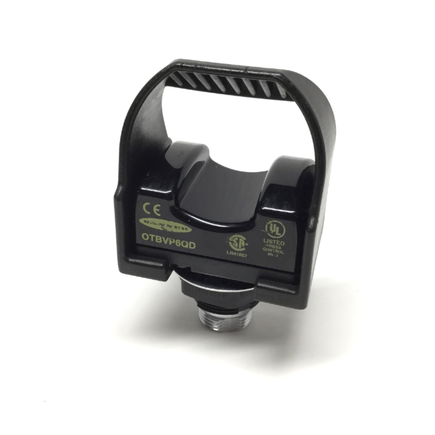 Used Banner OTBVP6QD Optical Touch Button, Momentary Action Switch, 10-30VDC, w/Guard