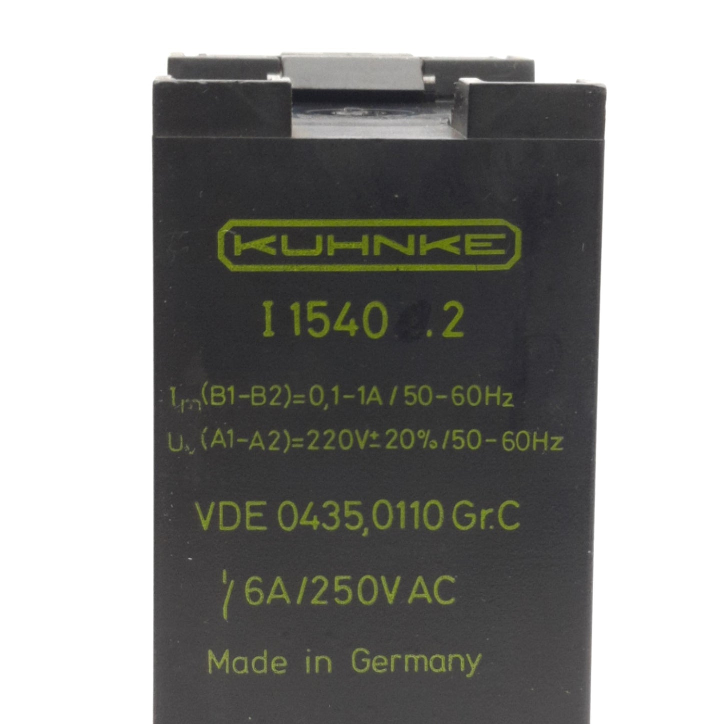 Used Kuhnke I1540.2 Current Monitoring Relay 0.1-1A Range, 6A 250V AC Contact, 2-C/O