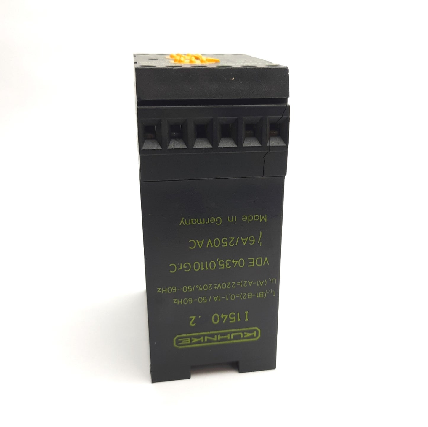 Used Kuhnke I1540.2 Current Monitoring Relay 0.1-1A Range, 6A 250V AC Contact, 2-C/O