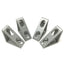 Used Lot of 4 80/20 4336 Tall Gusseted Inside 90° Corner Bracket, 4-Hole, 15 Series