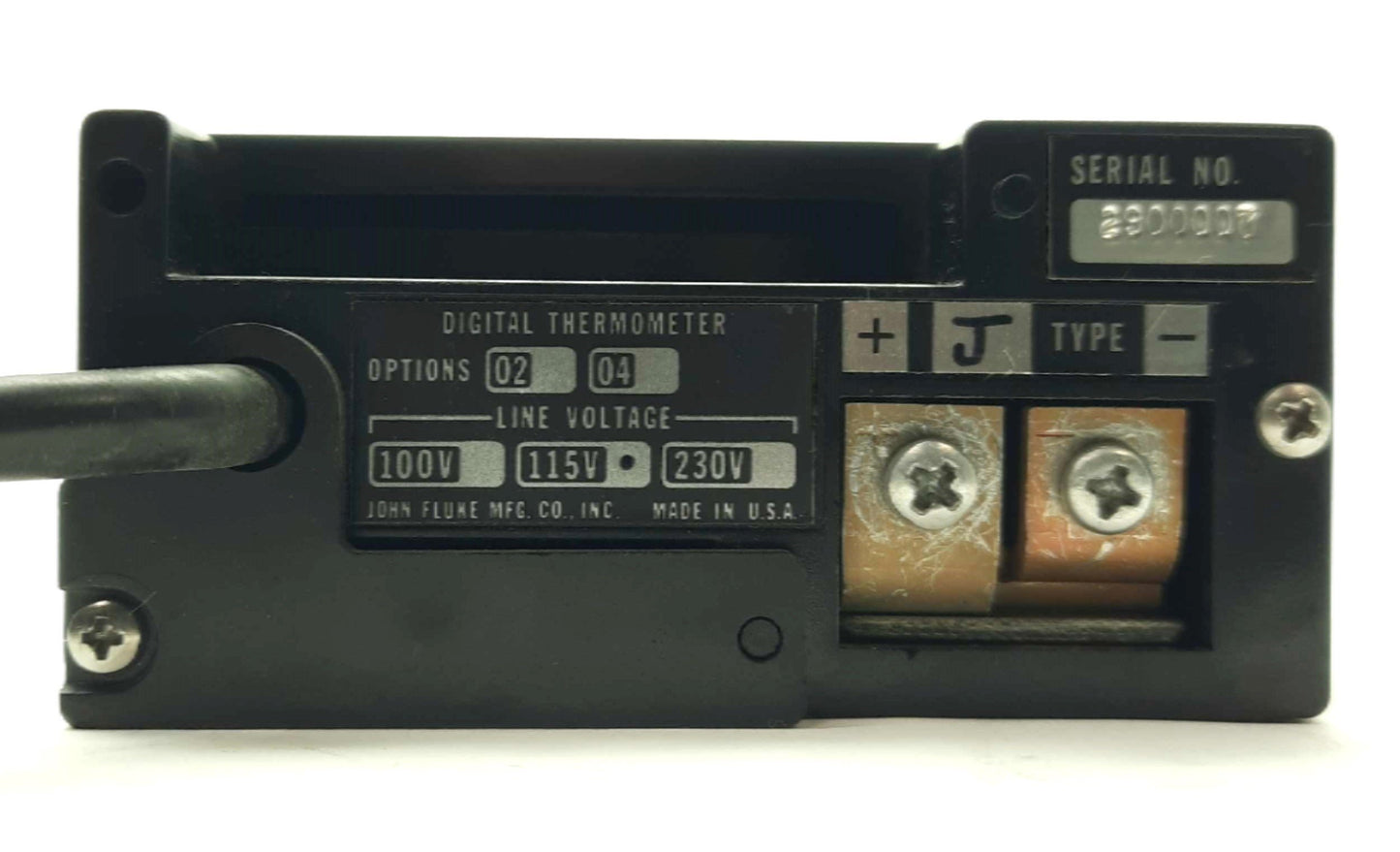Used Fluke 2170A Single Channel Thermocouple Digital Thermometer, Type-J, 115/230VAC