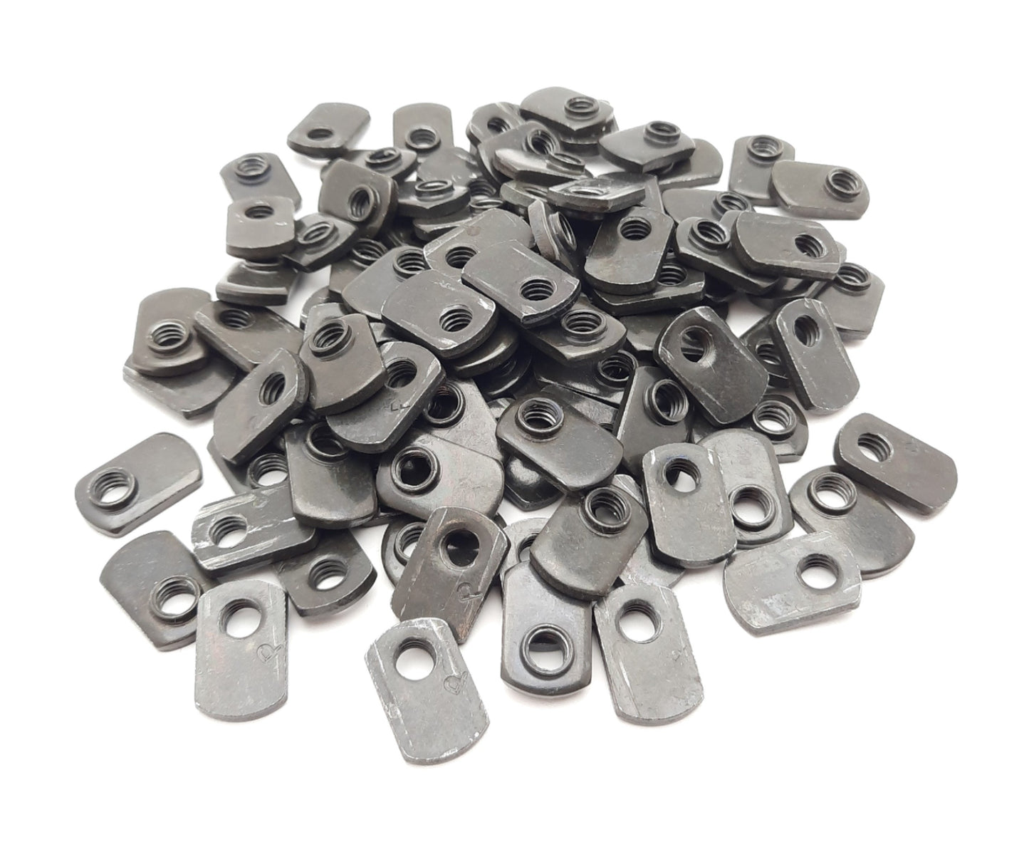 Used Lot of 100 Parker 20-082 Slide-In Economy T-Nuts, Black, 5/16-18, 15 Series