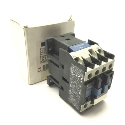 New Telemecanique LC1D1210B6 IEC Contactor, 3-Pole, 600VAC 25A, 24VAC Coil