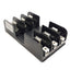 Used Ferraz Shawmut 21038 Mersen Fuse Block 250V 100A, 3-Pole, Class H & K Fuses