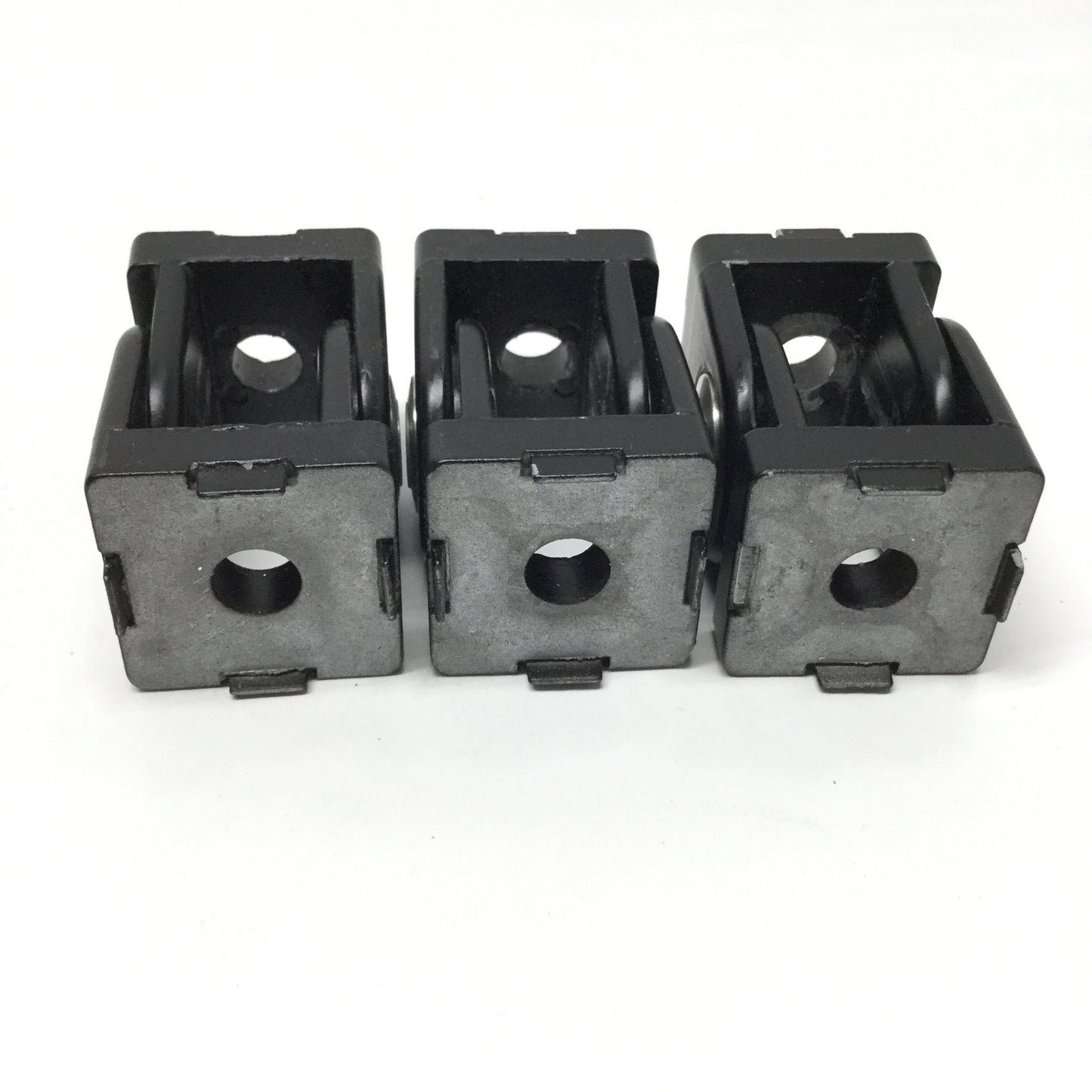 Used Lot of 3 80/20 Pivot Joints, 2-Hole Ø8.3mm 30 Series *Missing Slot Tabs*