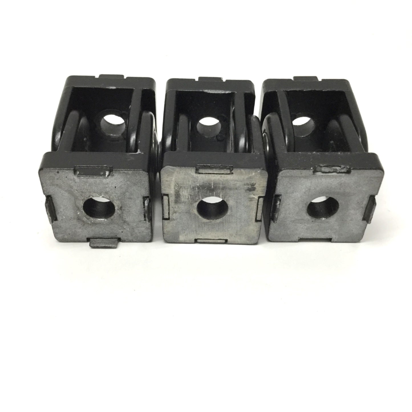 Used Lot of 3 80/20 Pivot Joints, 2-Hole Ø8.3mm 30 Series *Missing Slot Tabs*