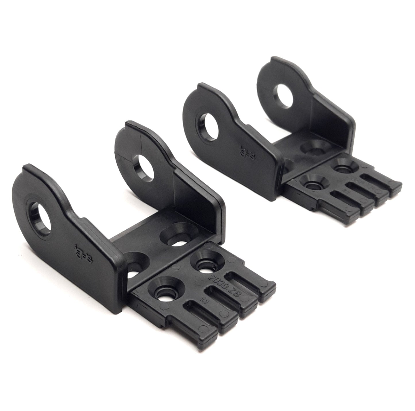Used Lot of 2 Igus 2030-12PZB E2/00 Energy Chain Polymer Mounting Bracket 25mm x 38mm