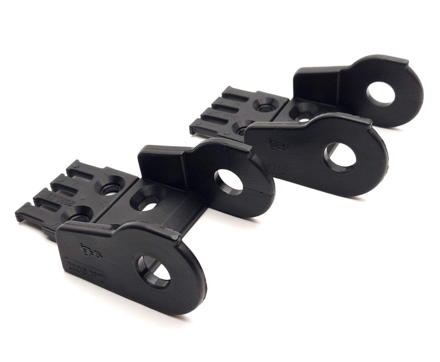 Used Lot of 2 Igus 2030-12PZB E2/00 Energy Chain Polymer Mounting Bracket 25mm x 38mm