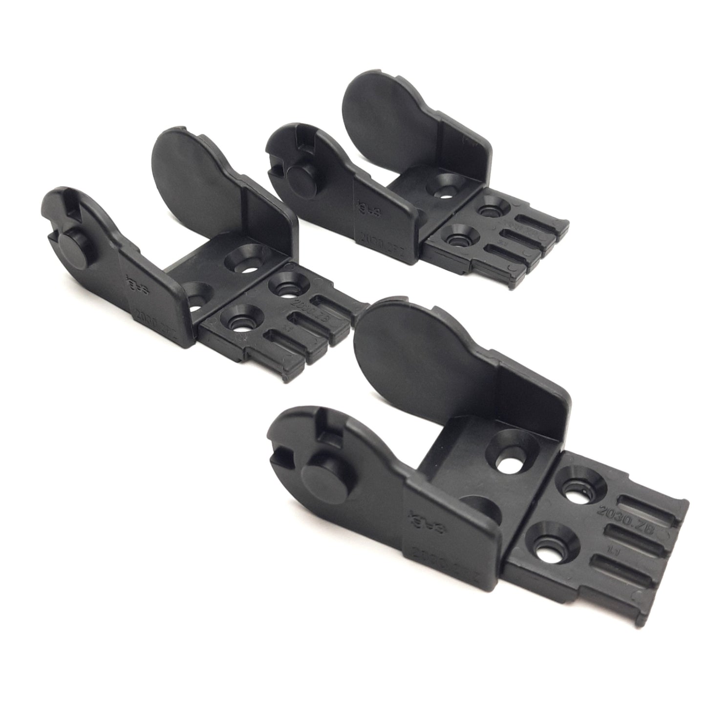 Used Lot of 3 Igus 2030.2PZ & 2030.ZB Energy Chain Polymer Mounting Bracket