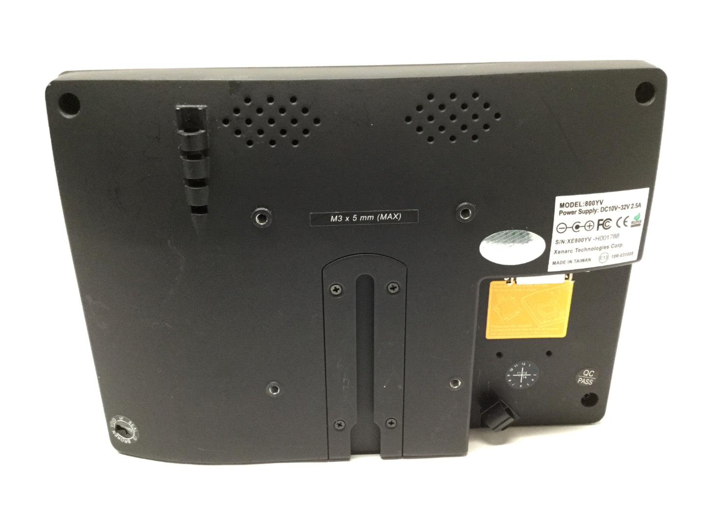 Used Xenarc 800YV 8" Rugged LCD Monitor LED Display, VGA / AV 26-pin HD, 4:3 800x600