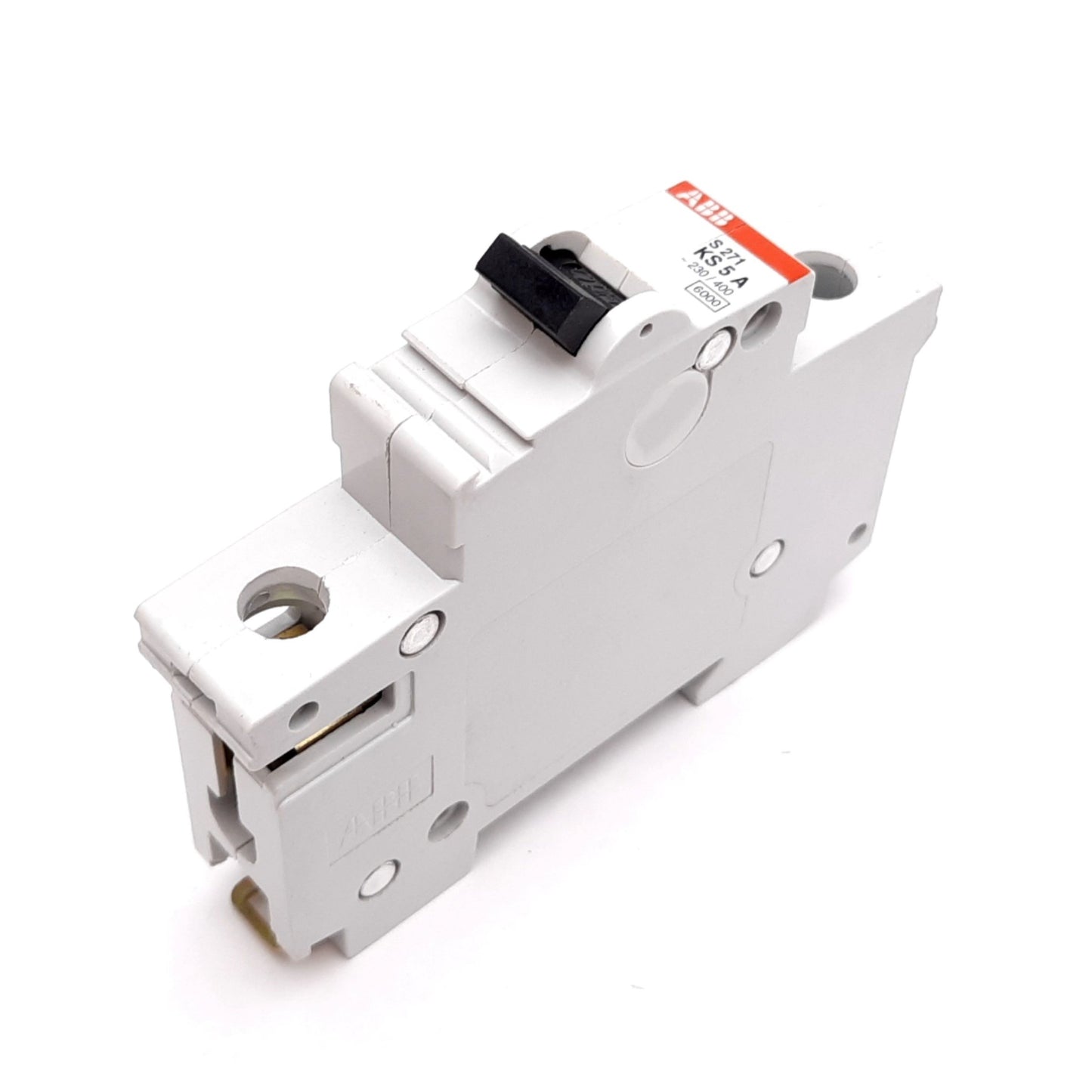 Used ABB S271 KS 5A Circuit Breaker, 1-Pole, Rating: 5A 230/400VAC, DIN Rail Mount