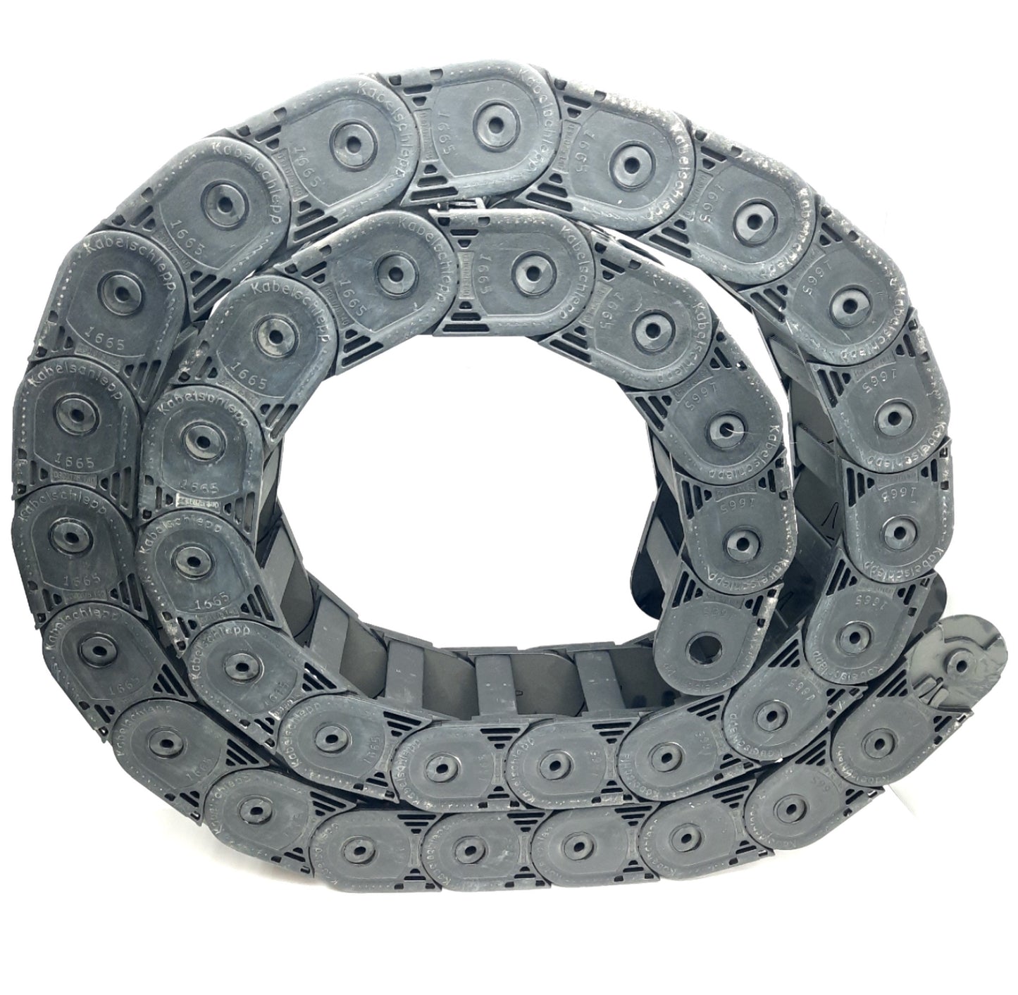Used Kabelschlepp 1665 030.075.140 Cable Carrier, 36 Links, 95" Length, 44mm x 75mm
