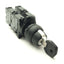 Used Allen Bradley 800FP-KM34PX40 Key Selector Switch 3-Position 4x NO 600V 10A 22mm