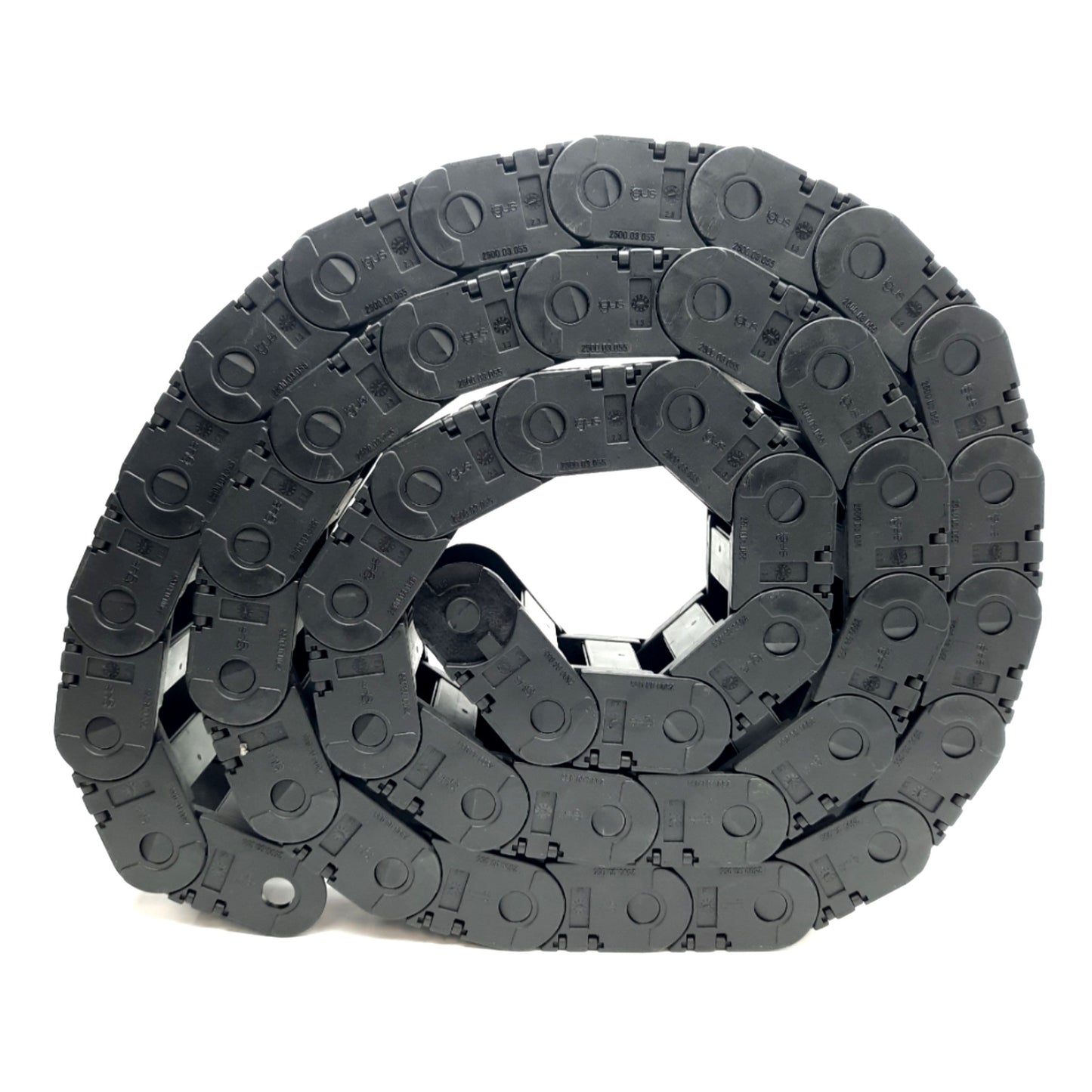 Used Igus 2500.03.055 E-Chain Energy Drag Chain 43-Links, 77.8" Length, 1.5" Width