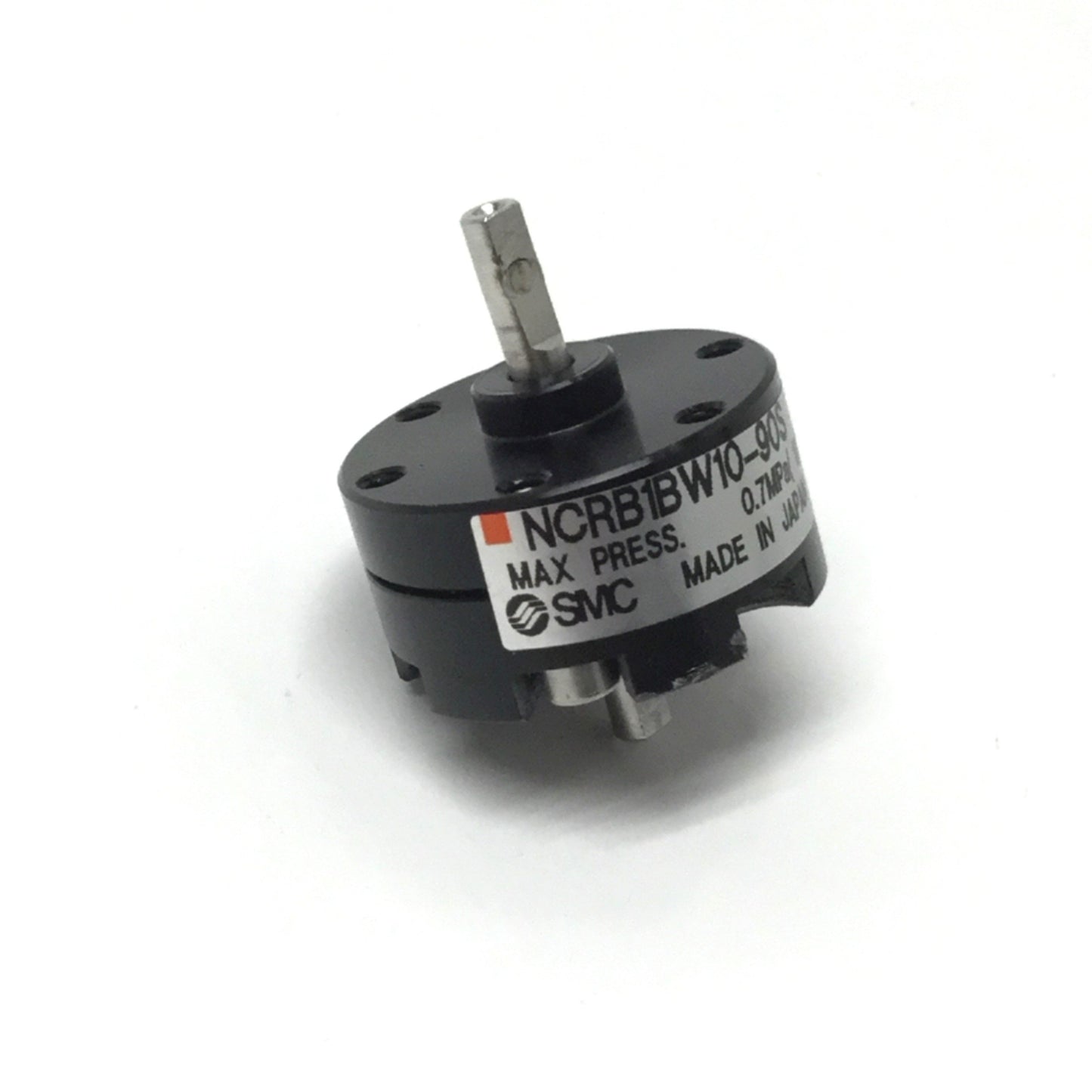 Used SMC NCRB1BW10-90S Single Vane Rotary Actuator, 90°, Ø10mm Bore, 10-32 Ports
