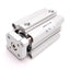 New SMC CDQMB40TN-40-M9PL Compact Guided Cylinder, Bore: 40mm, With 2x D-M9P Sensors