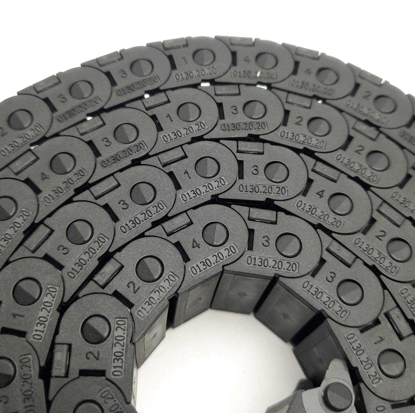 Used Kabelschlepp 0130.20.20 E-Chain Mono Cable Carrier 20mm x 10mm x 1035mm, 79Links
